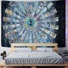 Индийский гобелен с мандалой, настенный Многофункциональный гобелен в стиле бохо, Женский чехол, коврик для йоги, одеяло, ткань для пикника