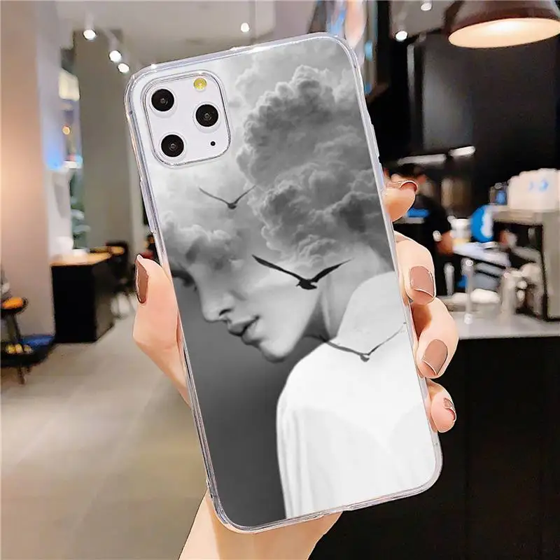 

Creative Art Design Photos Phone Case Transparent soft For iphone 5 5s 5c se 6 6s 7 8 11 12 plus mini x xs xr pro max