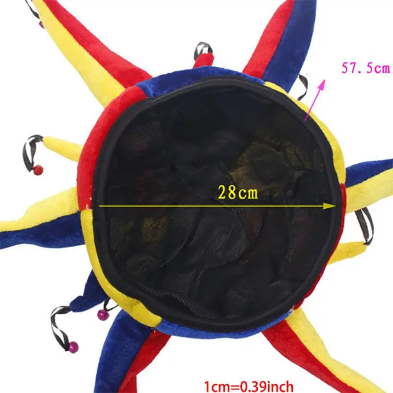 Забавный Клоун выступлений шляпа наряды на Хэллоуин Наряжаться клоун головные