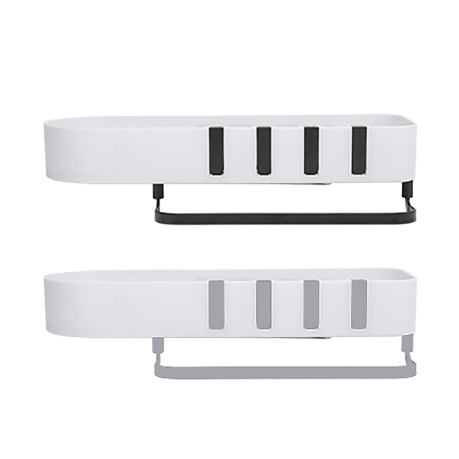 Полка для хранения в ванную комнату полка с вырезами на стену и крючками