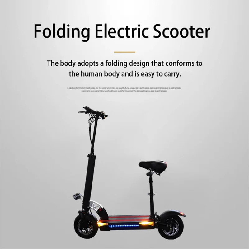 Электрический скутер 45км/ч 48V 500W E скутер Батарея 80 км Patinete трамвай Adulto скутер электрический escooter patinete eléctrico
