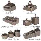 Кольцо Дисплей Клин стенд рампа коричневый слот Витрина ювелирных изделий кольца Органайзер держатель Райзер матовая искусственная кожа хранение выставочный стеллаж лоток