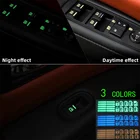 Наклейки на кнопки окна автомобиля, светящиеся украшения для автомобиля для Nissan Tiida Livida X-Trail T31 T32 Qashqai Jetta