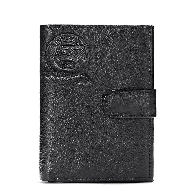 Hot selling leather men's wallet, first layer leather business casual wallet, large capacity multifunctional passport book