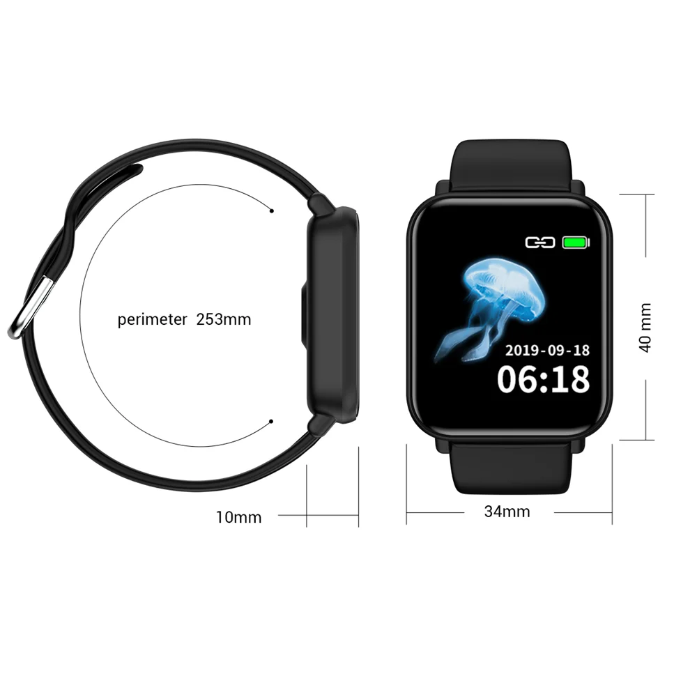 Новинка R16 водонепроницаемые Смарт-часы пульсометр монитор артериального