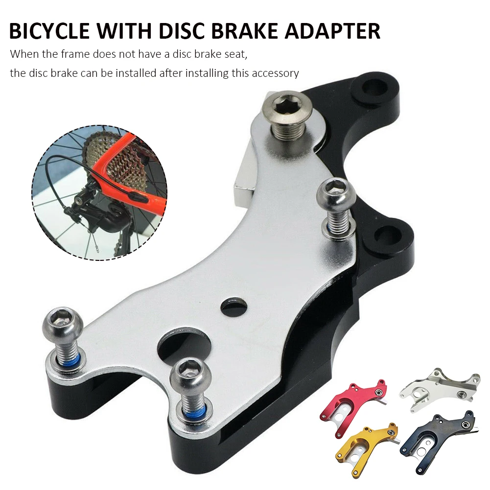 bike no disc frame mount mtb road bike disc brake conversion seat disc brake adapter high quality cycling accessories free global shipping