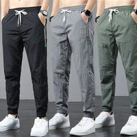 loose trousers men spring summer 2021 new arrival ultra thin pants outdoor jogger sport comfort pants pantalons pour hommes