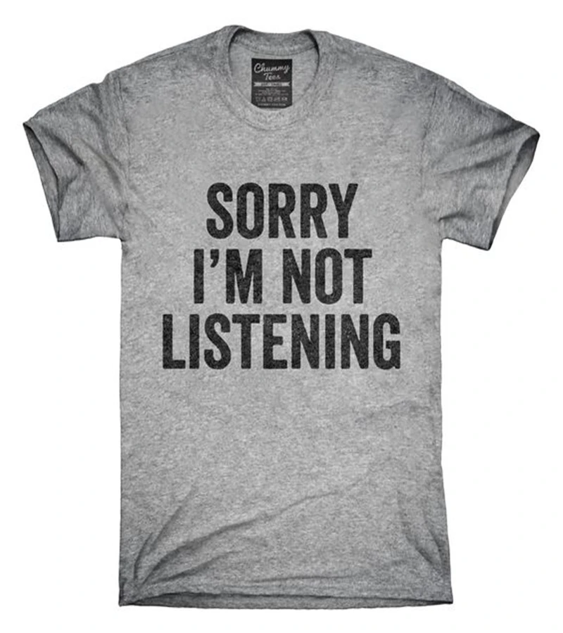 Женские футболки с надписью извините я не слушаю|Футболки| |