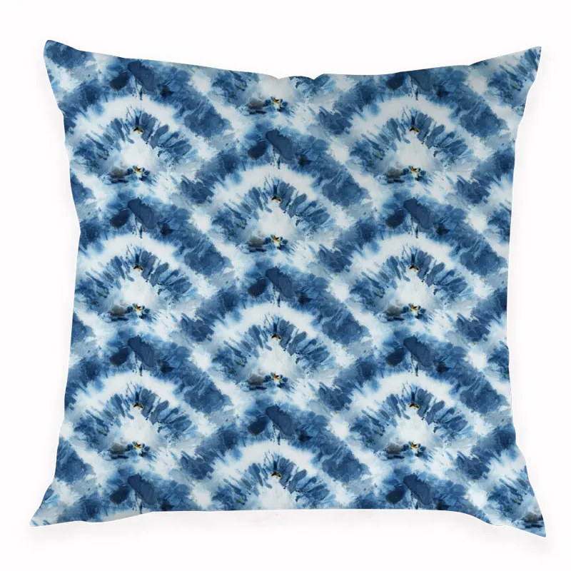 Наволочка с геометрическим принтом психоделическая Подушка декоративная