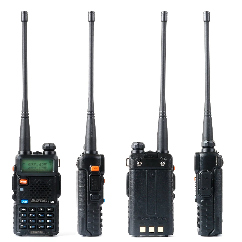 2pc Baofeng UV-5R Walkie Talkie VHF UHF uv5r baofeng 5W Portable outdoor Two Way Radio Radio Station from Russia Ukraine Spain