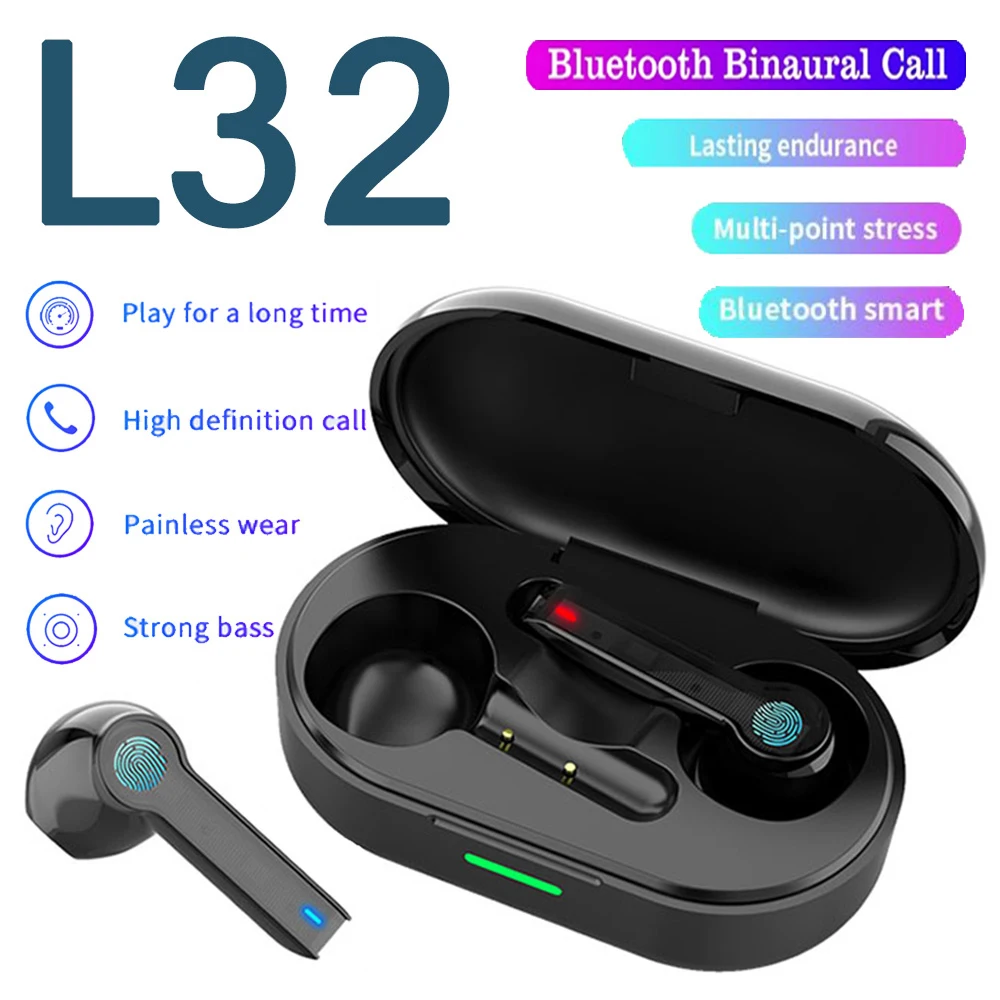 

L32 Bluetooth TWS Wireless Earphone fone sem fio Headset audifonos Gaming Handfree Soundpeats for All Phone Consumer Electronics