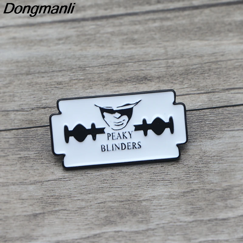 

K93 High Quality Peaky Blinders TV Metal Enamel paint Badge Pins & Brooches Jewelry Cool Gifts For Fans 1pcs