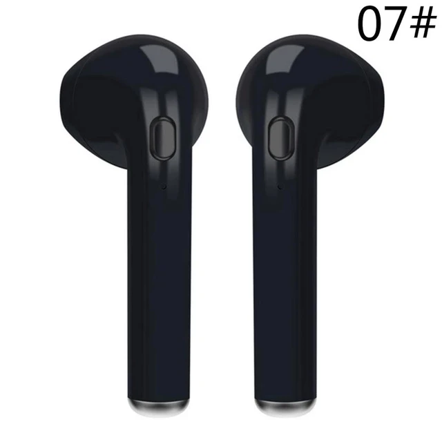 black TWS i7s беспроводные Bluetooth наушники-вкладыши стерео наушники для всех смартфонов беспроводные гарнитуры - Цвет: black