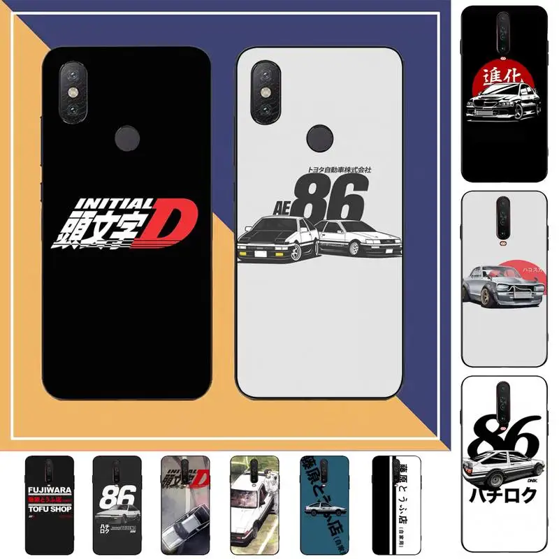 

FHNBLJ INITIAL D Phone Case for Redmi Note 8 7 9 4 6 pro max T X 5A 3 10 lite pro