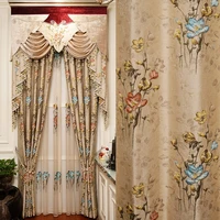american living room light luxury curtains bedroom bay windows high grade curtains relief curtain custom finished curtain