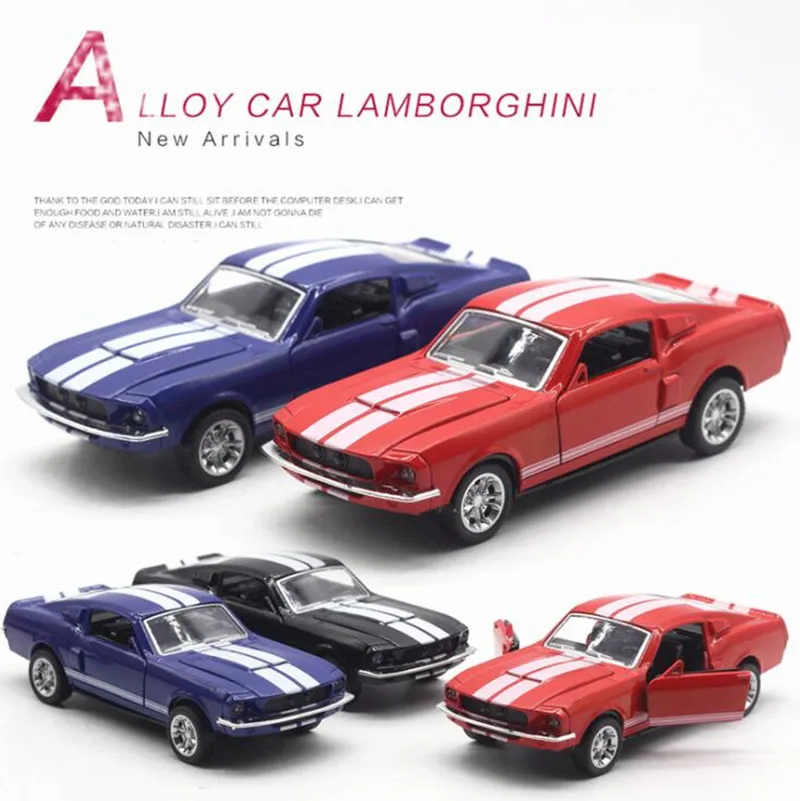 1:32 модель автомобиля из сплава с высокой имитацией Ford Mustang игрушки 2 открытых