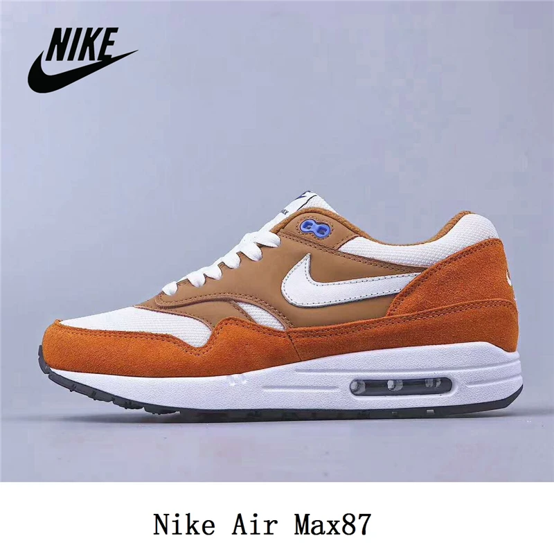 

Air Max1 Max87 Pig Eight Leather Men's and Women's Sports Running Shoes Size 36-45 Red Air Max 1 comfortable