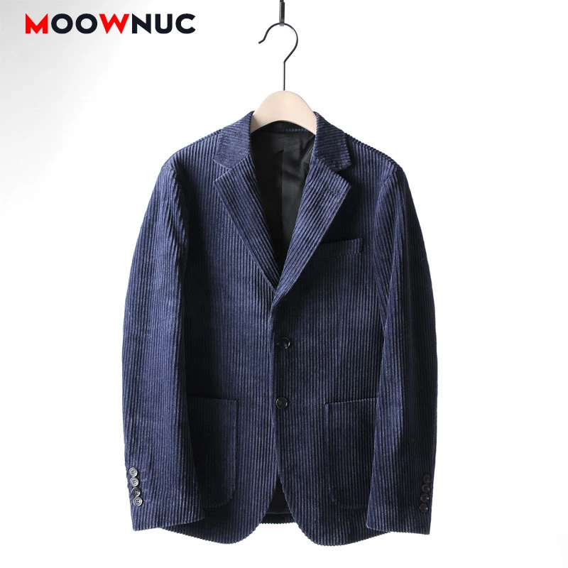 Блейзеры мужские костюмы куртки Hombre Вельветовая мужская куртка Masculino Slim Fit одежда