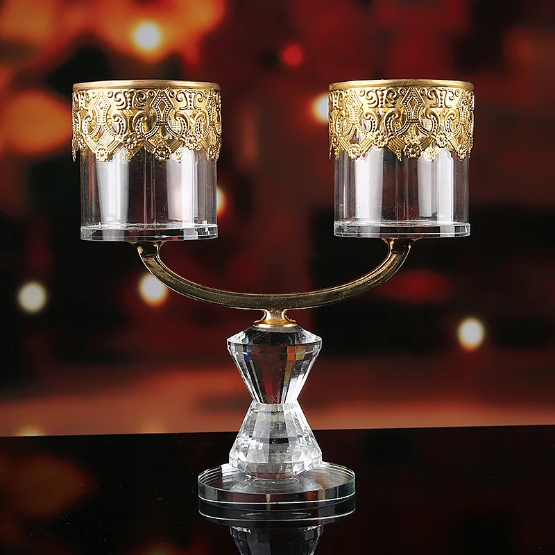 

Simplicity Vintage Candle Holder Gold Creativity Table Candle Holder Decoration Dining Table Decor Hogar Moderno Home Decoration