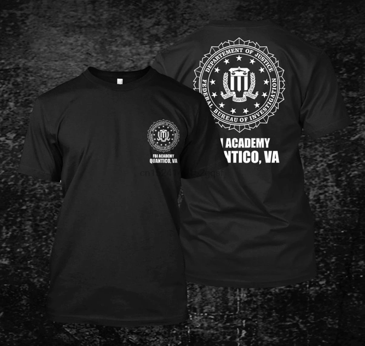Горячая Распродажа Мужская футболка модная FBI Academy 2 Quantico BW Custom черная Летняя