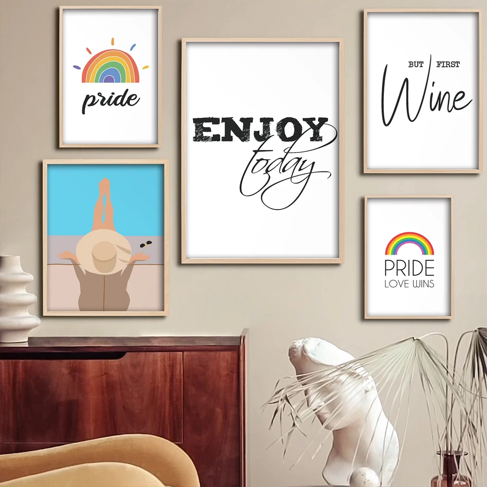 

Pop Art Typography Print Typography Wall Art Poster Black Poster for Living Room Home Decor