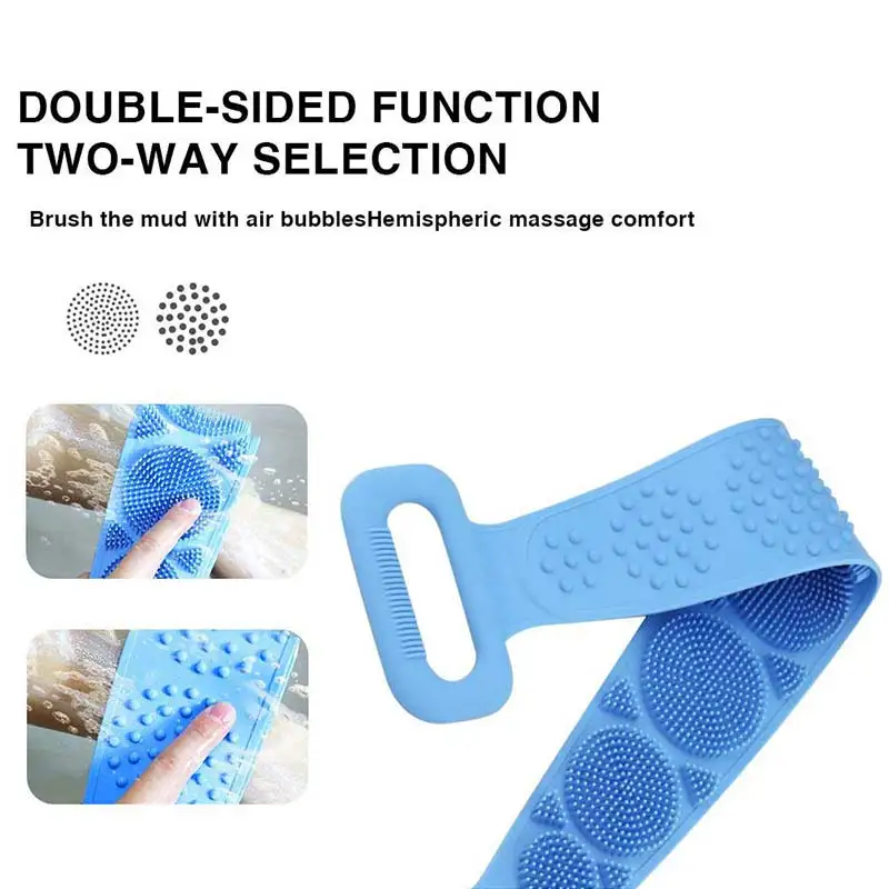 

Magic Silicone Brushes Rubbing Back Mud Peeling Body Massage Exfoliating Back Brush Skin Cleaning Bath Brushes Towels Body Brush