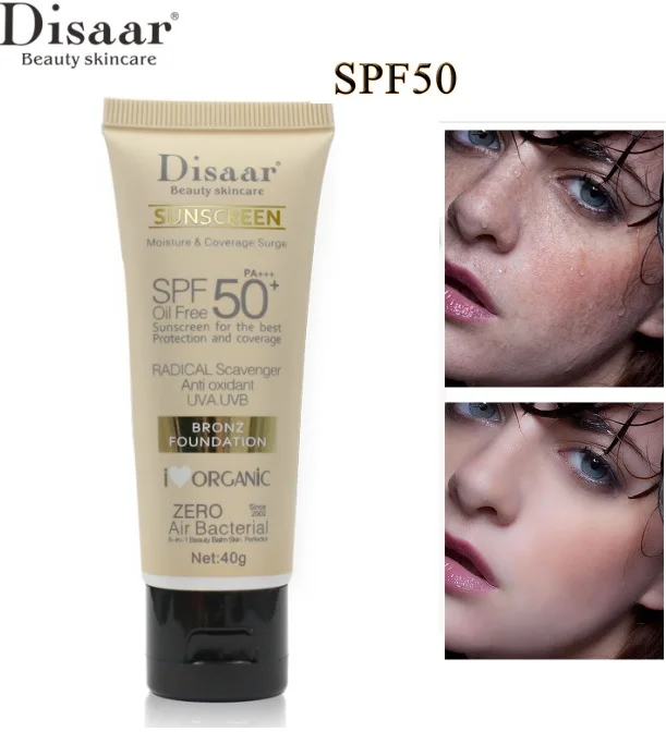

Disaar Facial Body Sunscreen Whitening Cream Sunblock Skin Protective Cream Anti-Aging Oil-control Moisturizing SPF 50 Face Skin