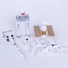 Детские фигурки для моделирования космической ракеты 7 шт., набор игрушек для детей, космическая станция, мини-астронавт, модель самолета, игрушки, подарок