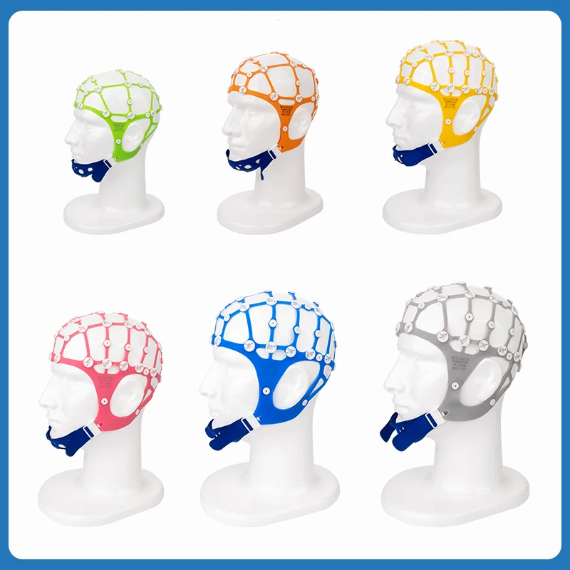 EEG топограф шляпа Резиновая лента диск электрод крышка фиксированная аксессуары