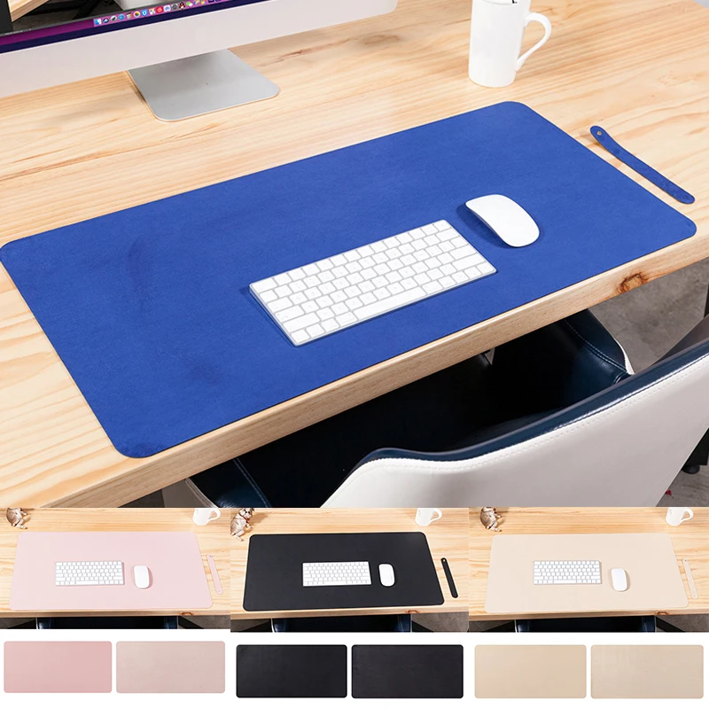 

Двусторонний из искусственной кожи поверхность письменного стола Мышь Pad Портативный большой игровой Мышь коврик для мыши коврик клавиату...