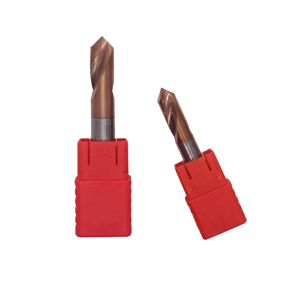 Фрезерный резец UNALOY1PC из карбида вольфрама с прямым пазом 60 /90 /120 градусов