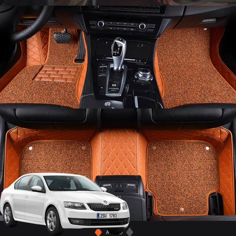 

Кожаный коврик для салона Skoda Octavia A5 2004 2005 2006