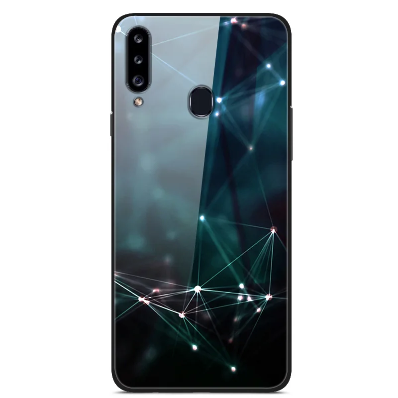 Стеклянный чехол для Samsung Galaxy A20s A 20 s стеклянная задняя крышка A01 A40 A20E 40 20E Coque Funda |