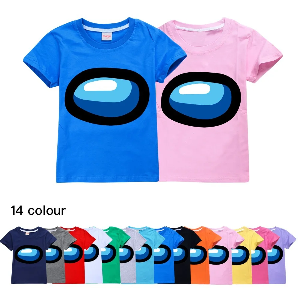 

Детские хлопковые футболки для подростков из США с нейтральным принтом, детская одежда с коротким рукавом, повседневные футболки, топы, фут...