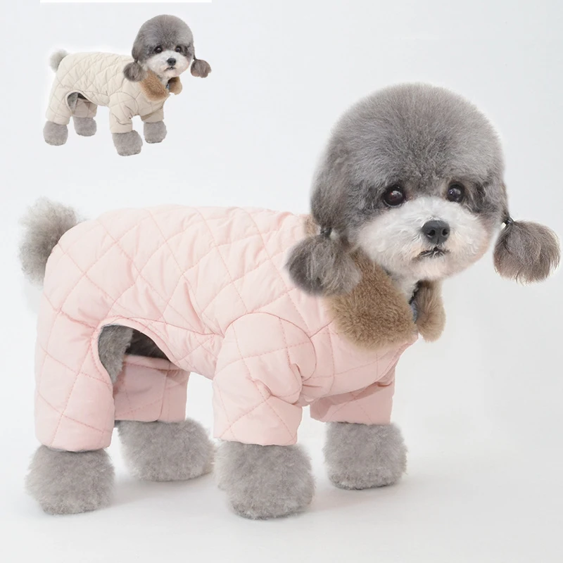 

Dog Clothes for Small Dogs, Cotton Dog Jacket Warm Pet Clothes Jumpsuit Outfit for Chihuahua Poodles Bulldog Pomeranian