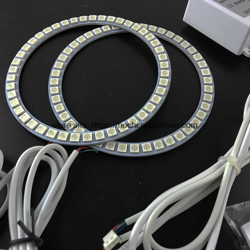 HochiTech RGB Multi-Color LED Angel Eyes Halo Rings kit super brightness car styling for Infiniti G35 2006 2007 2008 | Автомобили и