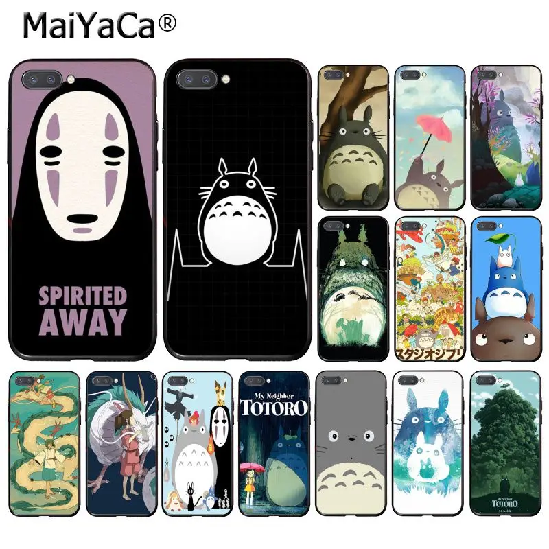 Чехол для телефона MaiYaCa Totoro со спиральным выездом из Ghibli Miyazaki Anime Huawei Honor 8X 9 10 20 Lite 8A