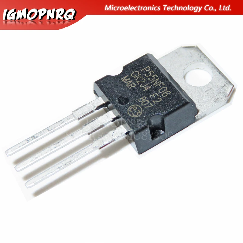 40 шт. STP55NF06 P55NF06 MOS N TO-220 Новый оригинал | Электронные компоненты и принадлежности