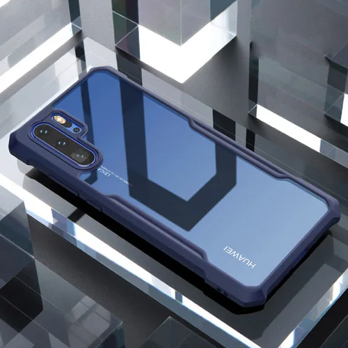 Для huawei P30 чехол Coque XUNDD подушки безопасности противоударный Прозрачный задний Чехол для huawei P30 Pro Чехол для P30 чехол для P30 Pro Чехол - Цвет: Dark Blue-No Ring