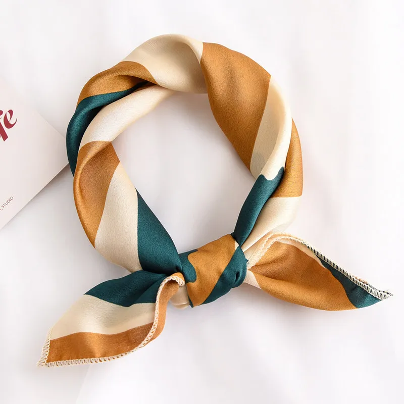 Горячая распродажа Многоцветный 50 см шёлковый шарф квадратной формы Sor Для