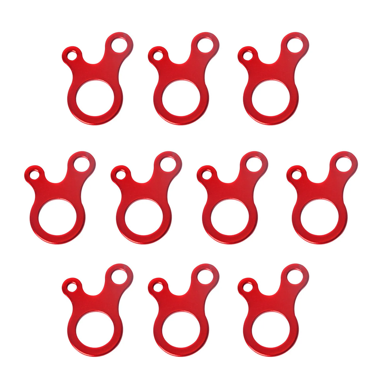 

10Pcs Windproof Buckle Clamp Set Aluminum Alloy Rope Tensioner Camping Tent Guyline Cord AdjusterAwning Tarp Fixed Consistent