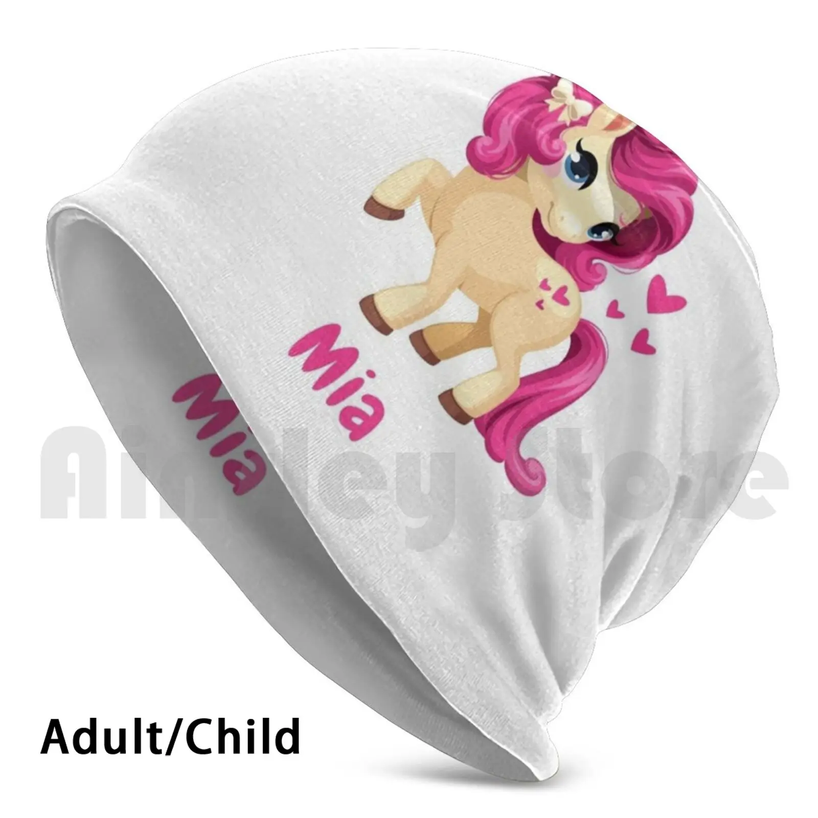 

Трикотажная шапка Mia Baby Horse с рисунком единорога, 2693