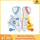 Светодиодный аппарат для подтяжки лица устройство для подтяжки кожи горячий холодный Электрический массажер для лица средство для удаления морщин Соник против старения