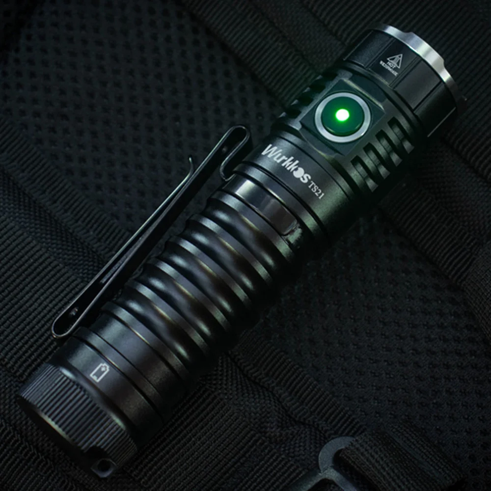 

Светодиодный перезаряжаемый фонарик 3 * SST20 21700 лм Anduril UI с магнитным хвостом из нержавеющей стали