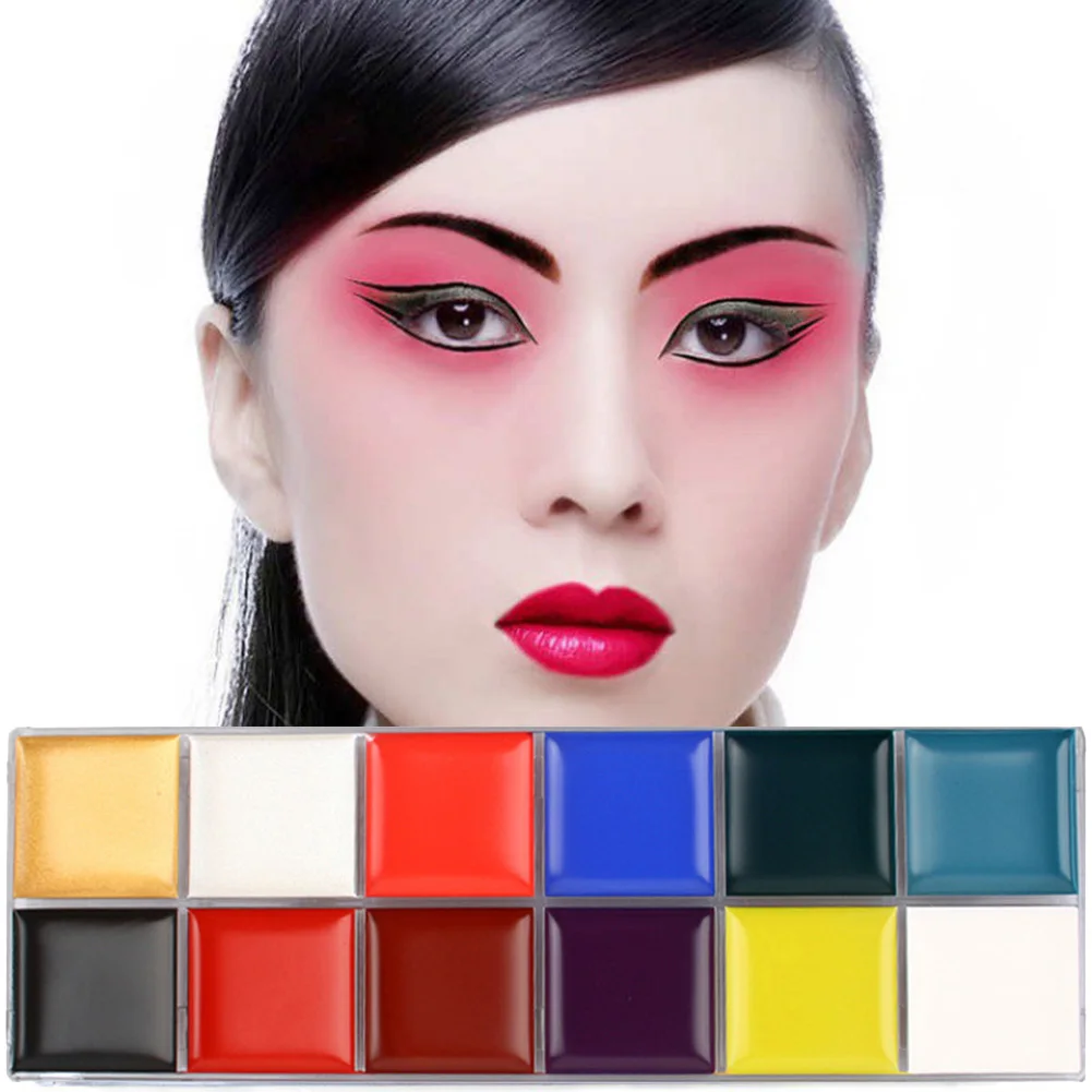 Фестиваль Кубок мира боди живопись игра клоун Хэллоуин Макияж краска для лица 12