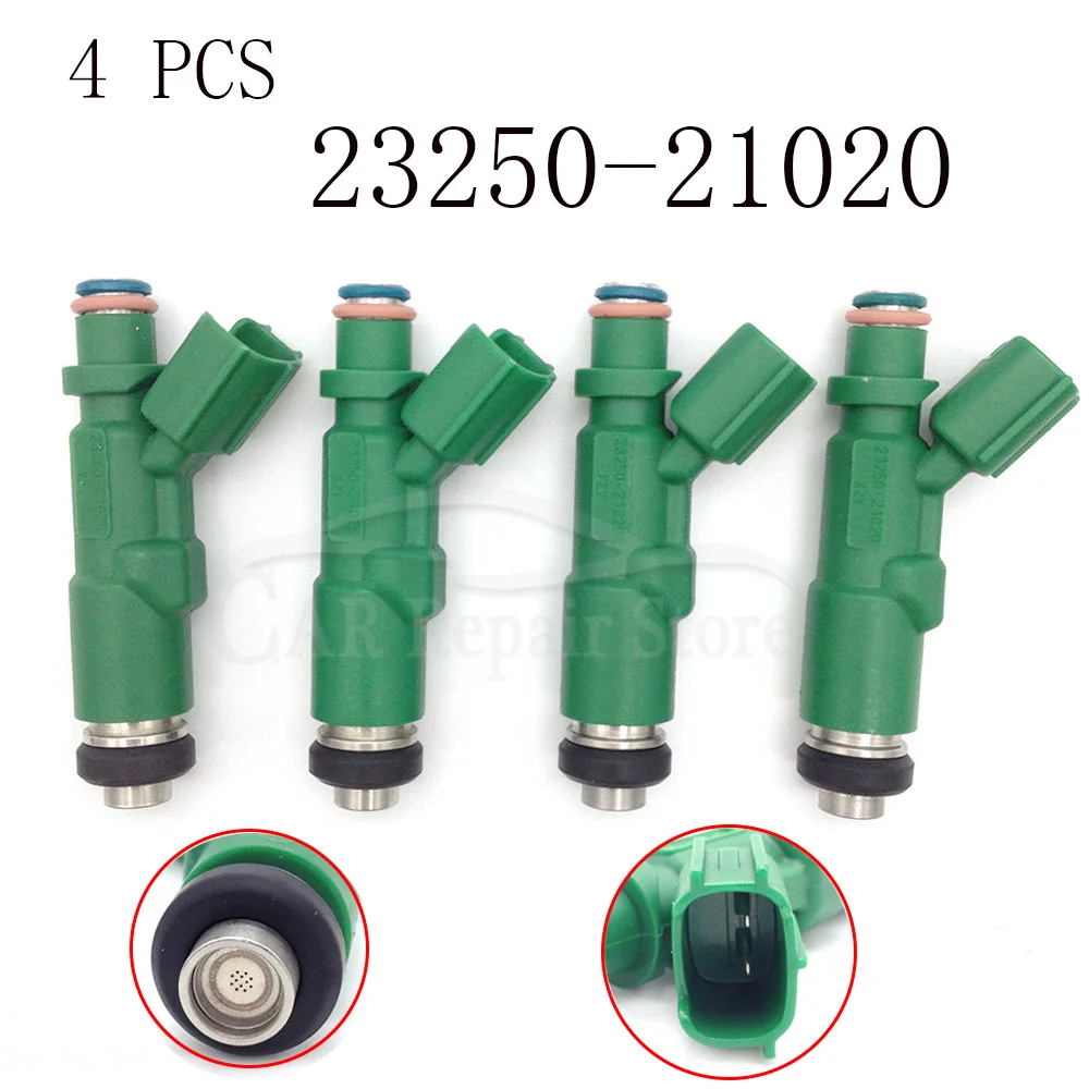 4 x детали для инжектора двигателя OEM 23250 21020 Топливная форсунка 23209 TOYOTA Prius Vitz Yaris 4cyl