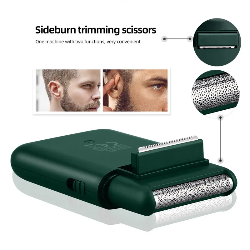 

Electric Shaver Men Twin Blade Reciprocating Cordless Razor Usb Rechargeable Shaving Machine Barber Trimmer Trimmer Cutter