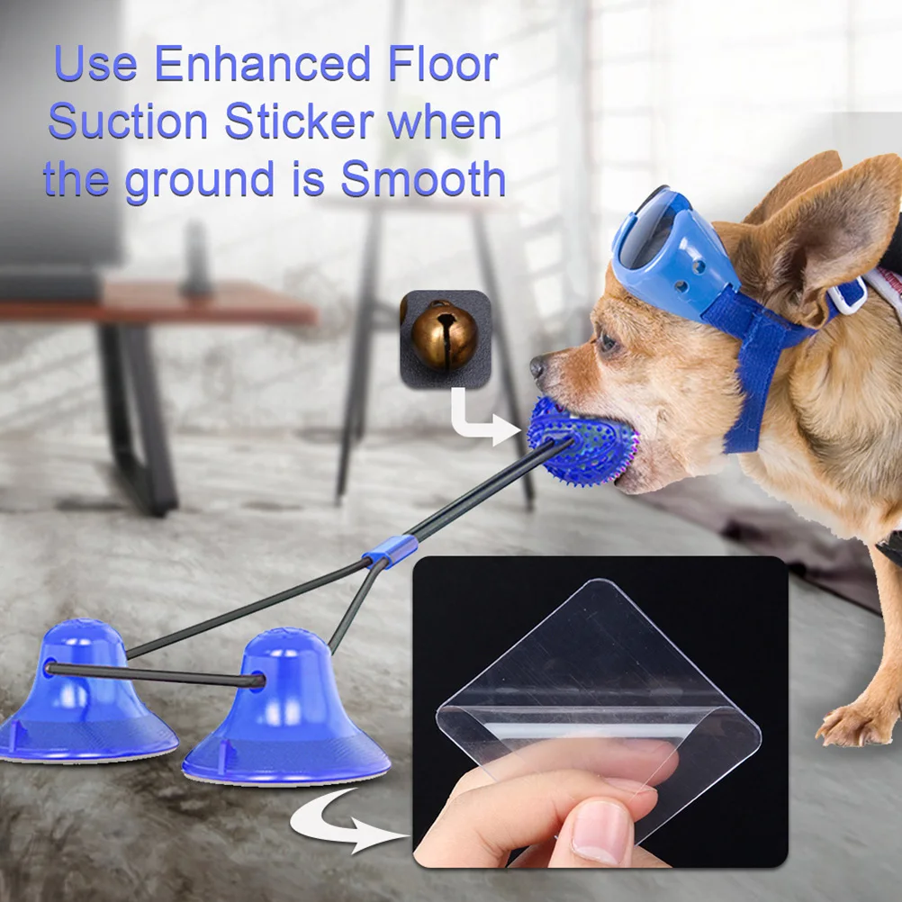 

Suction Cup Dog Chew Toys Interactive Dog Toys Dog Teeth Cleaning Toys Ball Dog Squeaky Toys