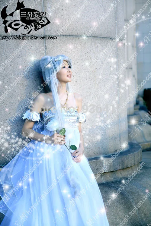 Сейлор Мун принцессы серинити Цукино Усаги белое платье Косплей Костюм