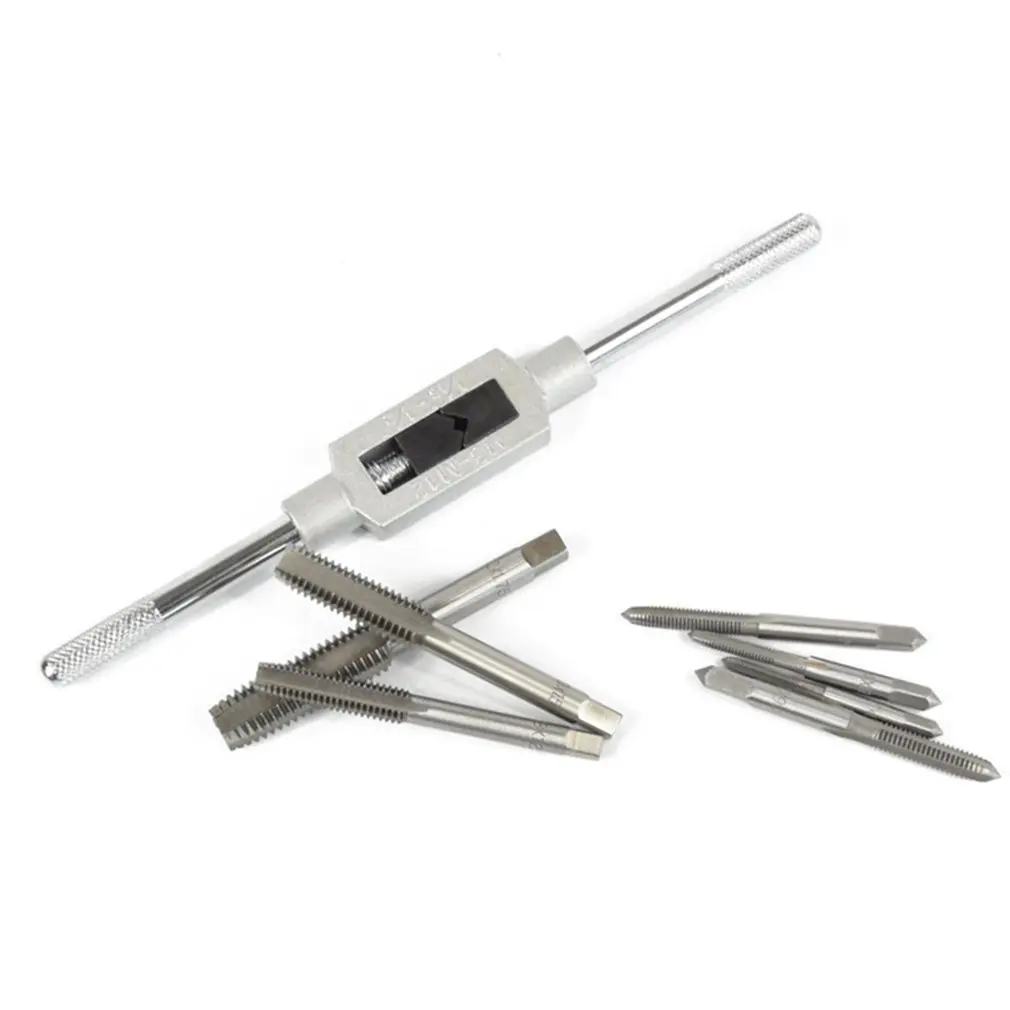

8Pcs Round Die Hand Tap Metric Fine Thread Dies Taps Suit Hand Metric Wrench Set Wrench Hand Twist Tap Twister Set